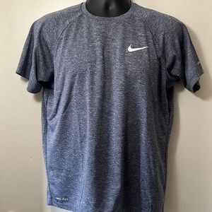 Shark blue Nike swim dry fit T-shirt
